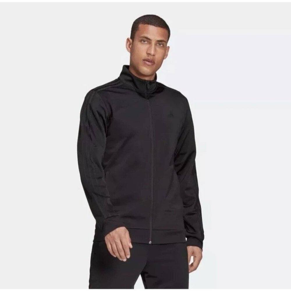 NEW Adidas Tricot  Men's XL Black Full-Zip Track Jacket G1557